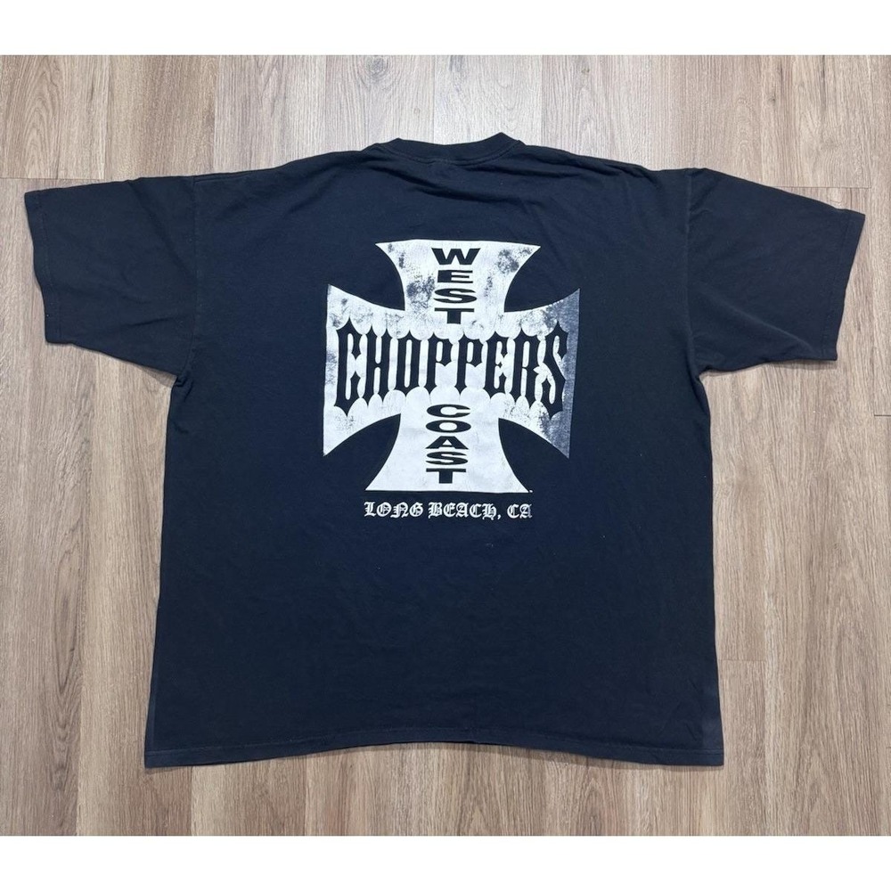 Vintage Y2K West Coast Choppers Long Beach T Shirt Size 3XL